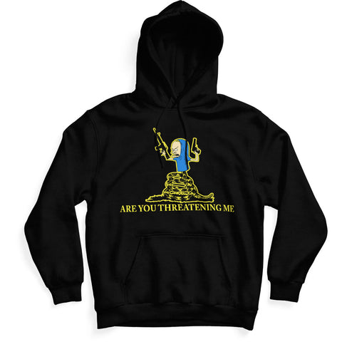 Beavis "Are You Threatening Me" Hoodie - The Original Underground / theoriginalunderground.com