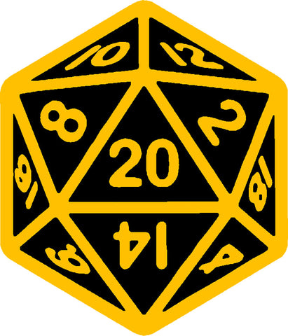 Dungeons & Dragons 20 Sided Die Patch