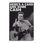 Johnny Cash Card - Shady Front / Wholesale Prints, Patches, Buttons, Greetings Cards, New Jersey Apparel, Stickers, Accessories