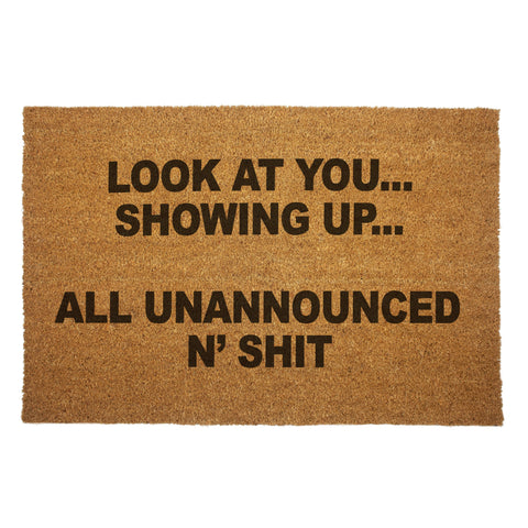 Look At You Showing Up Door Mat - The Original Underground / theoriginalunderground.com