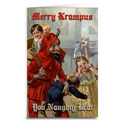 Merry Krampus You Naughty Brat Card