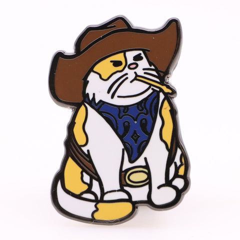 Cowboy Cat Enamel Pin - The Original Underground / theoriginalunderground.com