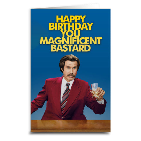 Ron Burgundy Birthday Card - The Original Underground / theoriginalunderground.com