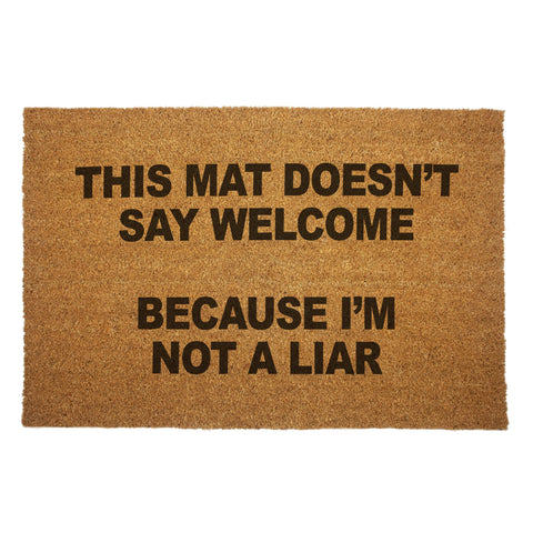 This Mat Doesn't Say Welcome Door Mat - The Original Underground / theoriginalunderground.com