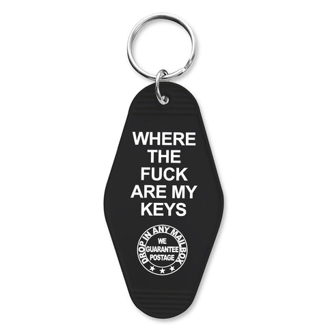 Where the F--k Are My Keys Room Keychain - The Original Underground / theoriginalunderground.com