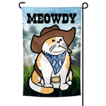 Cowboy Cat Garden Flag - The Original Underground