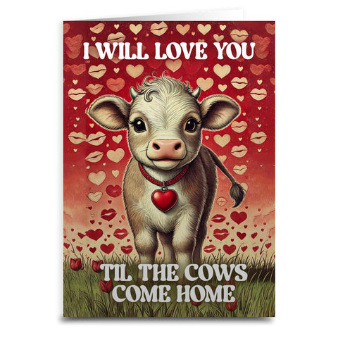 I Will Love You Till the Cows Come Home Card - The Original Underground