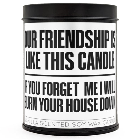 Our Friendship is Like This Candle Scented Candle - The Original Underground