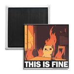 This Is Fine Cat Fridge Magnet - The Original Underground