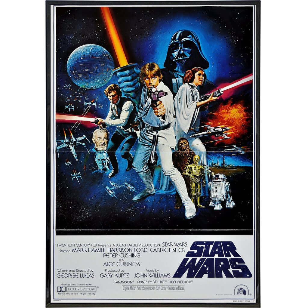 Bel terug audit Recyclen 1977 Star Wars International Film Poster Print - The Original Underground