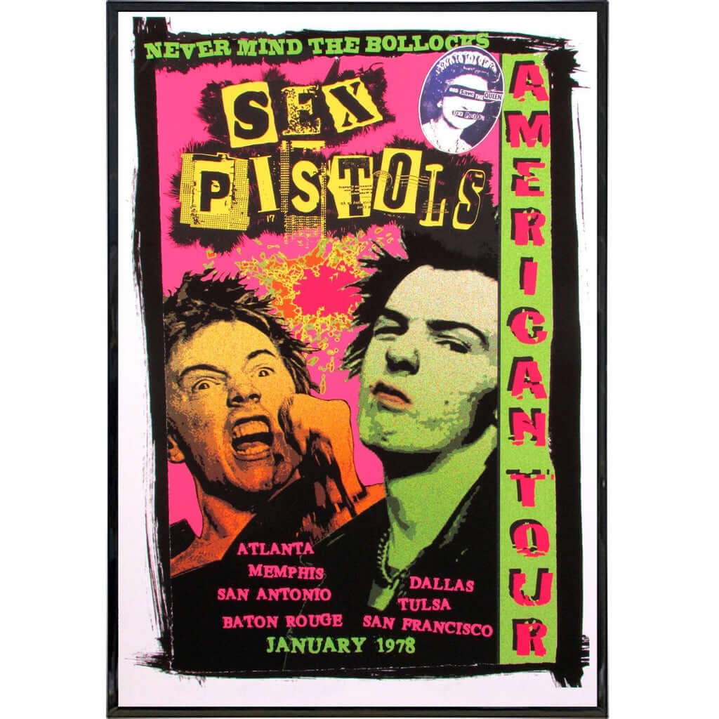 Sex Pistols American Tour Poster Print | The Original Underground