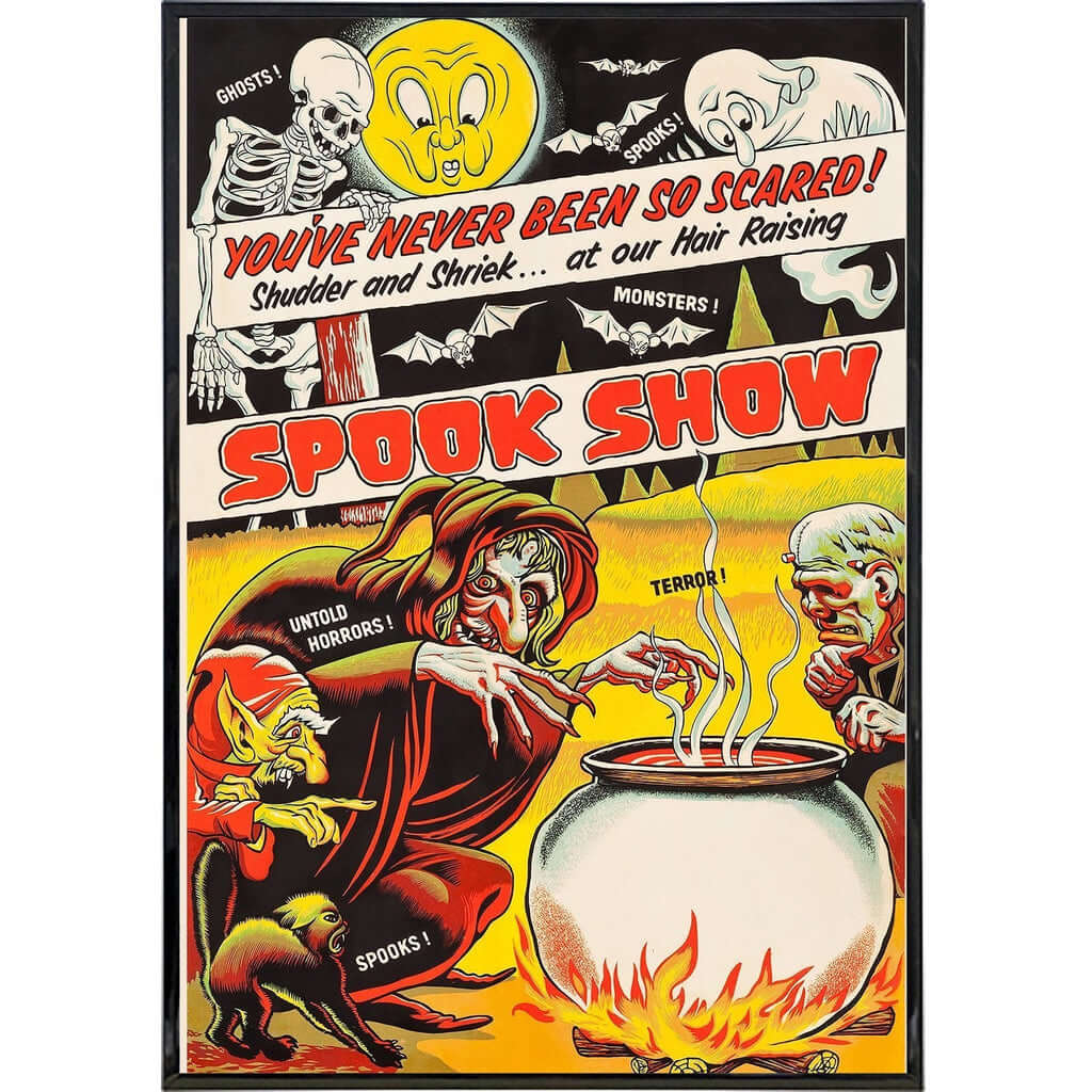 Vintage Spook Show Poster Print